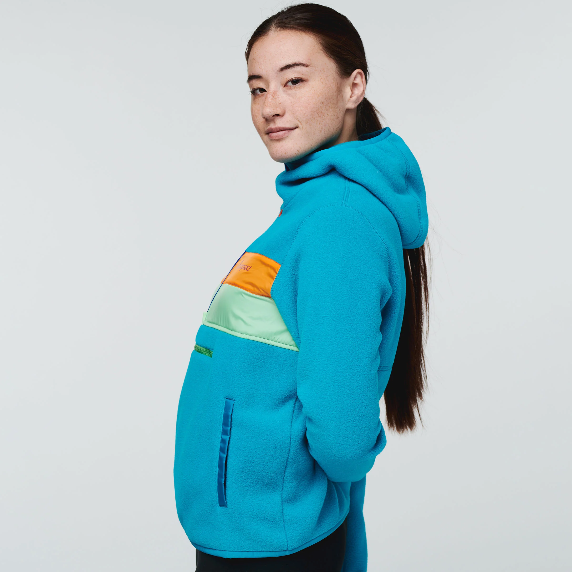 Fleece Teca Fleece Hooded Half-Zip - Image 2