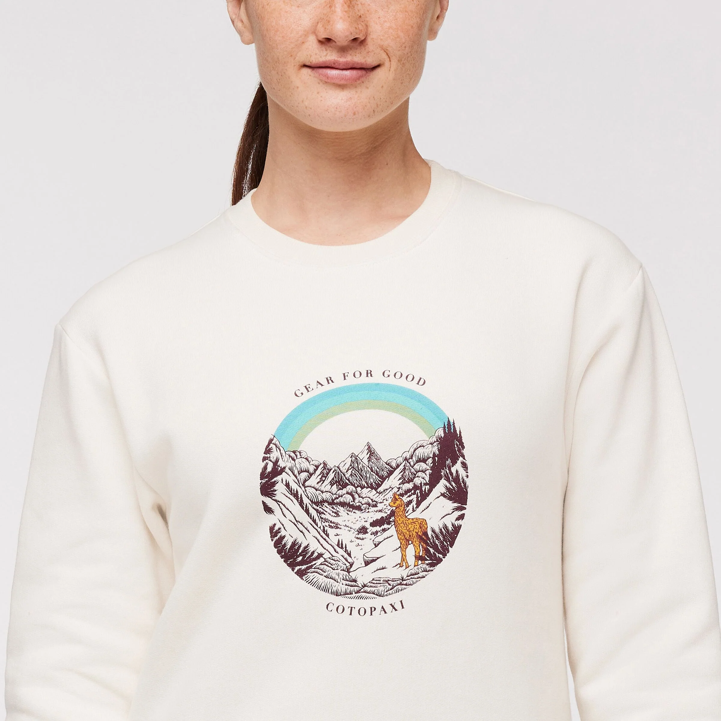 Sweatshirt Traveling Llama Organic - Image 3
